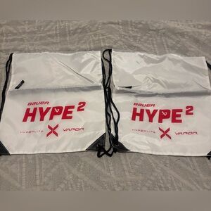 Bauer Hockey Hyperlite 2 Drawstring Bags Lot Of 2 Brand New